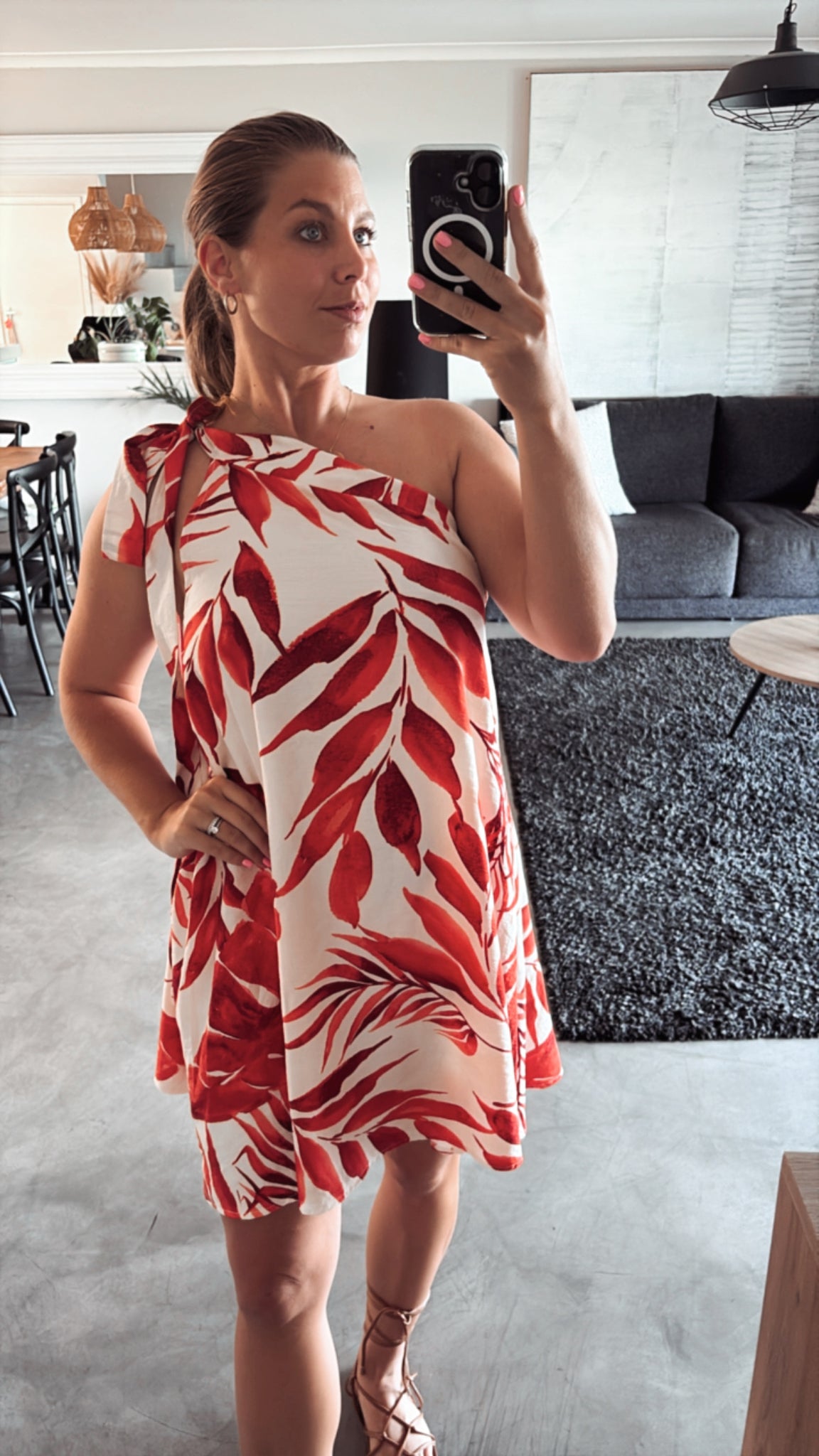 BURNT ORANGE DESERT DRESS
