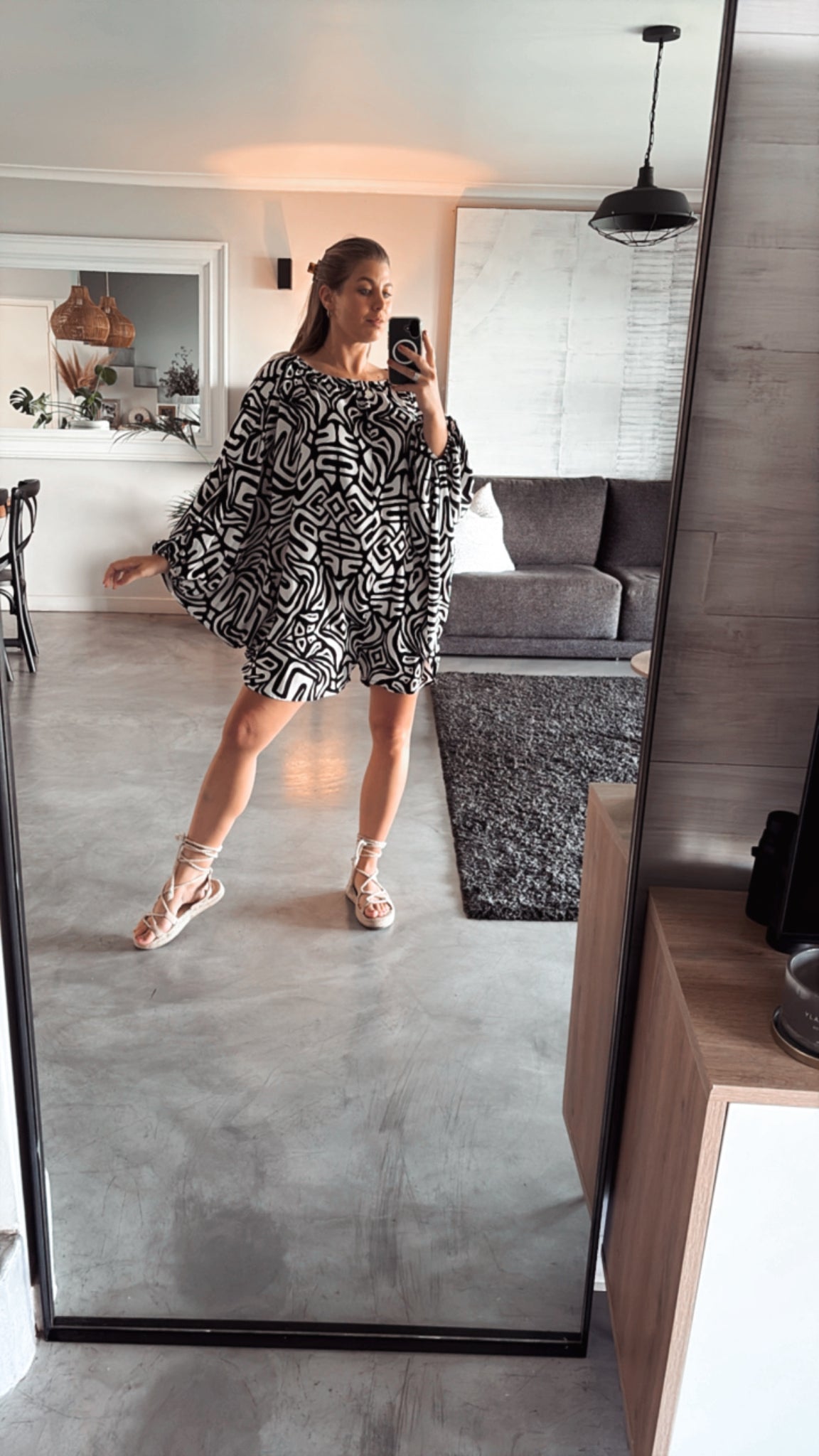 ABSTRACT PRINT BLOOM PLAYSUIT