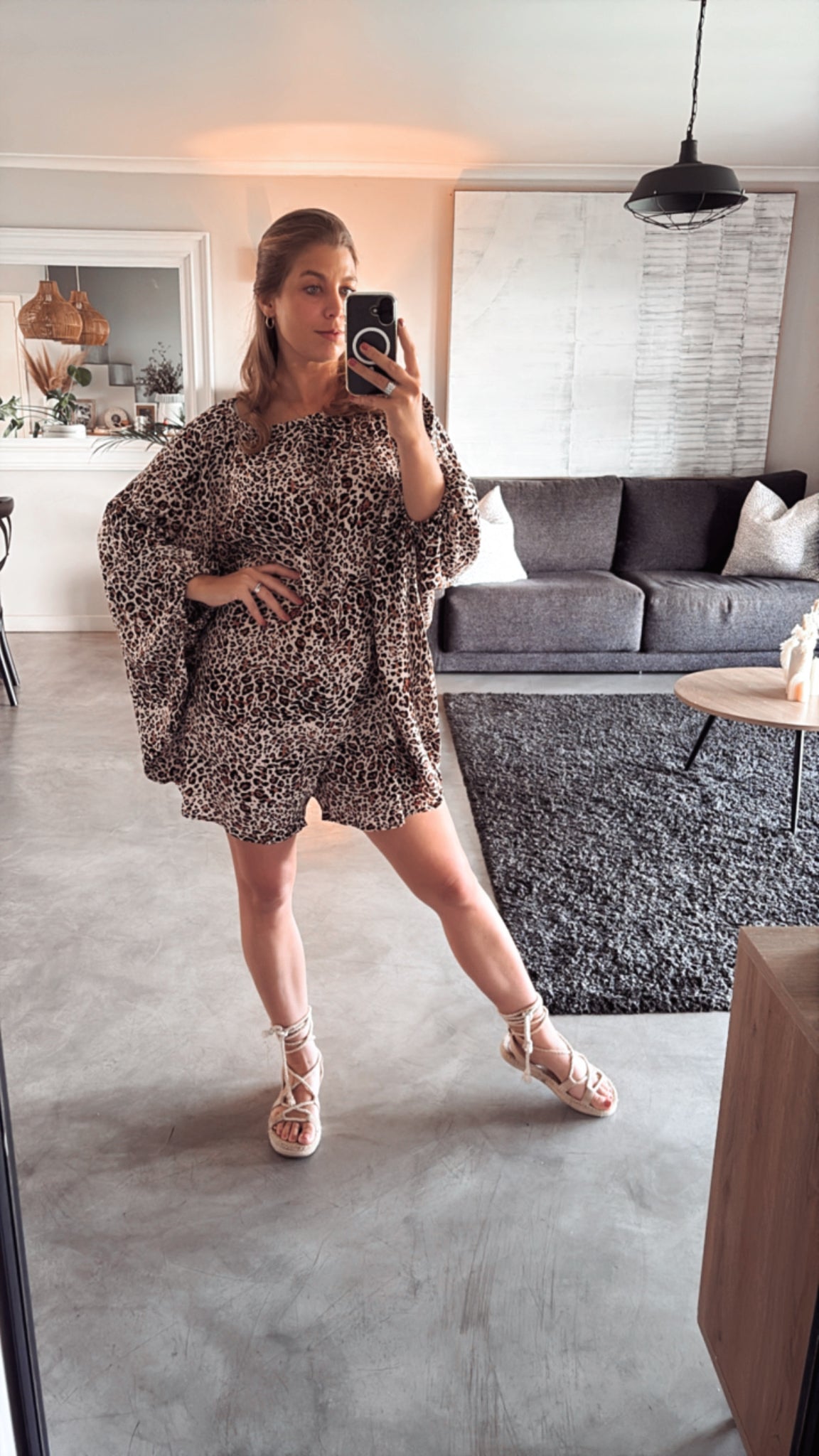 LEOPARD PRINT BLOOM PLAYSUIT