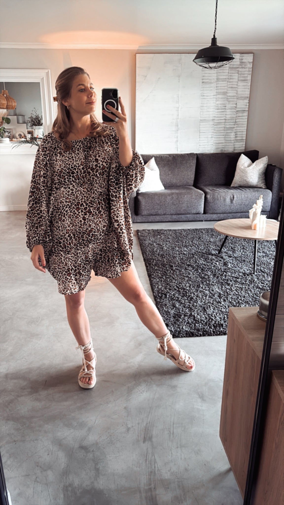 LEOPARD PRINT BLOOM PLAYSUIT