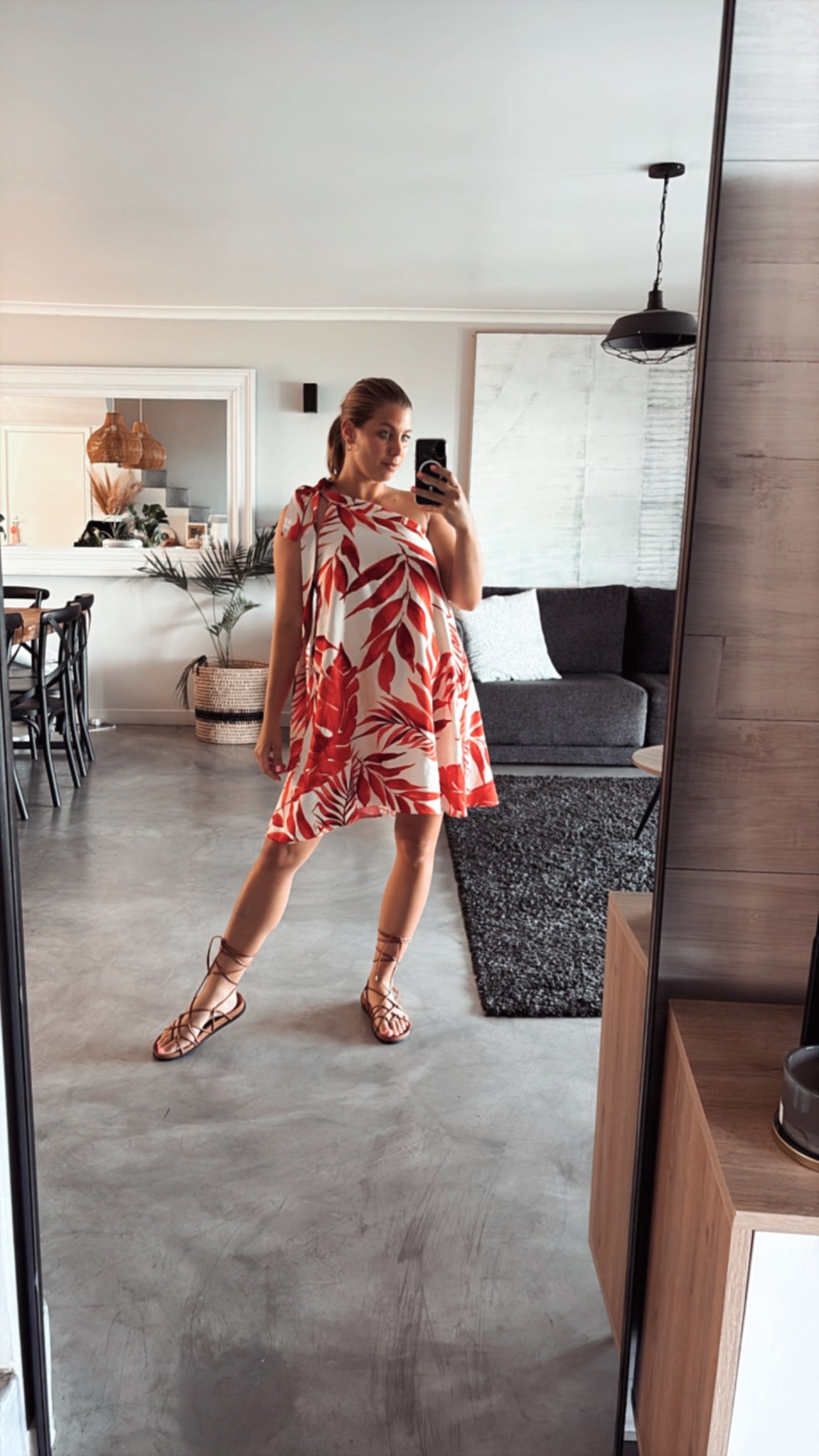BURNT ORANGE DESERT DRESS