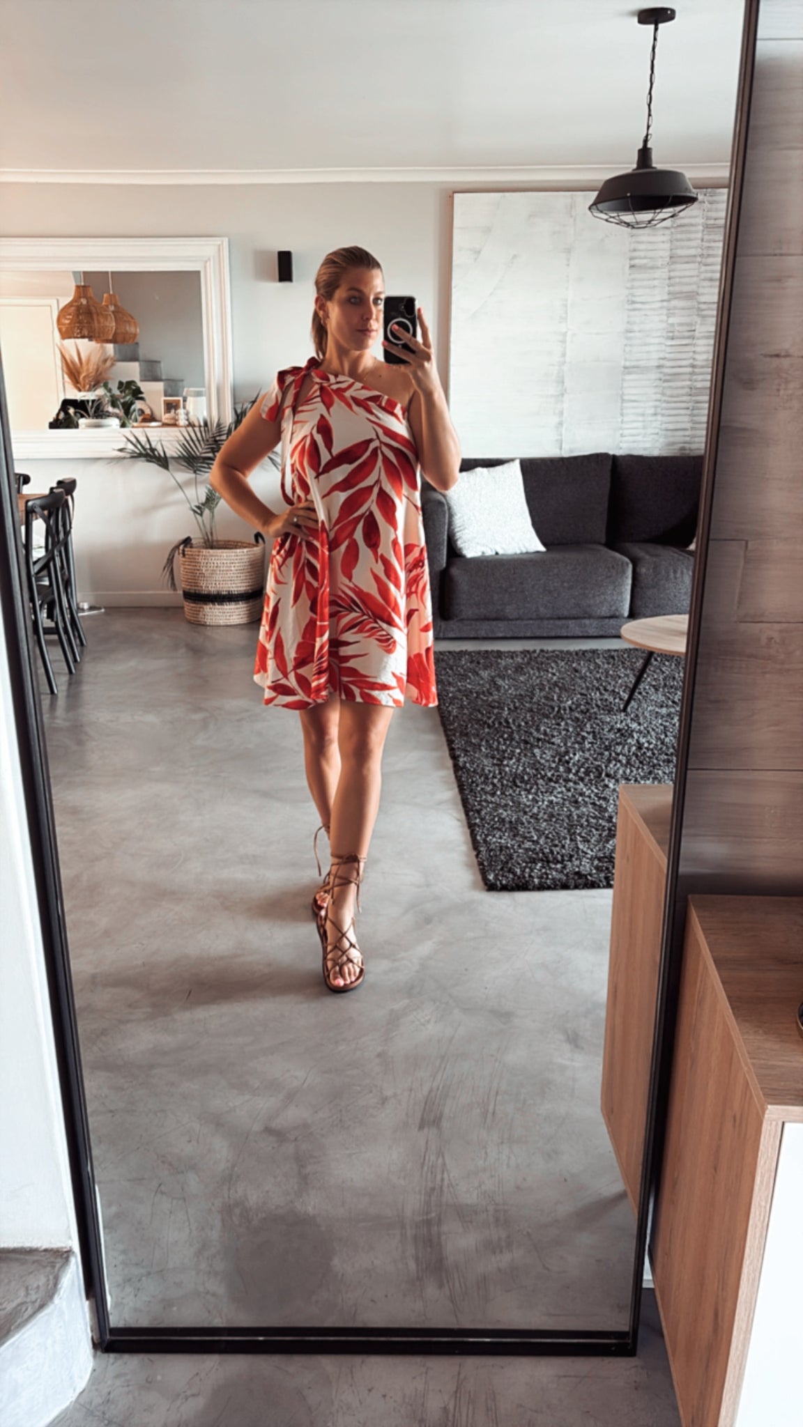 BURNT ORANGE DESERT DRESS