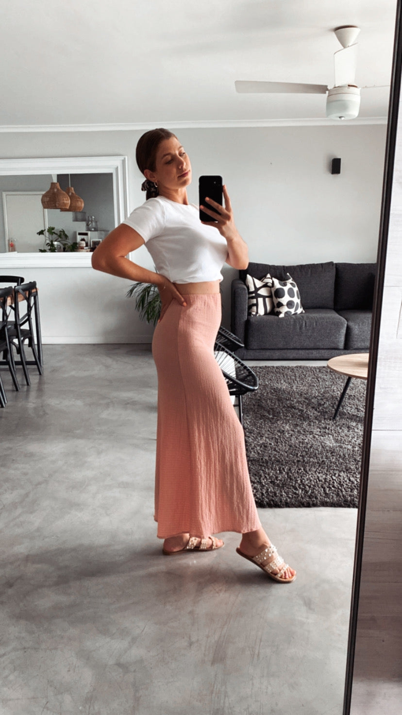 DUSTY PINK SKIRT