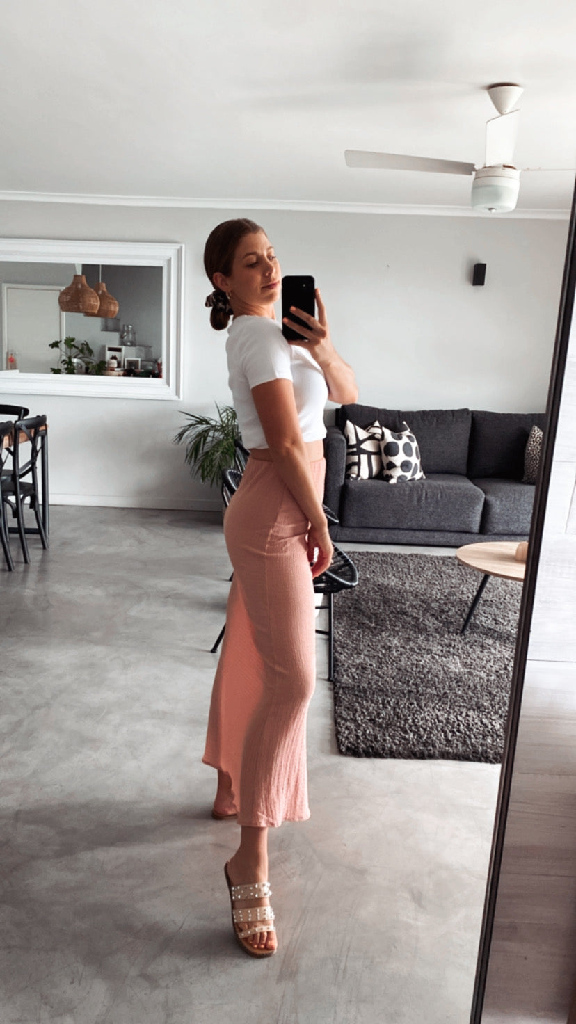 DUSTY PINK SKIRT