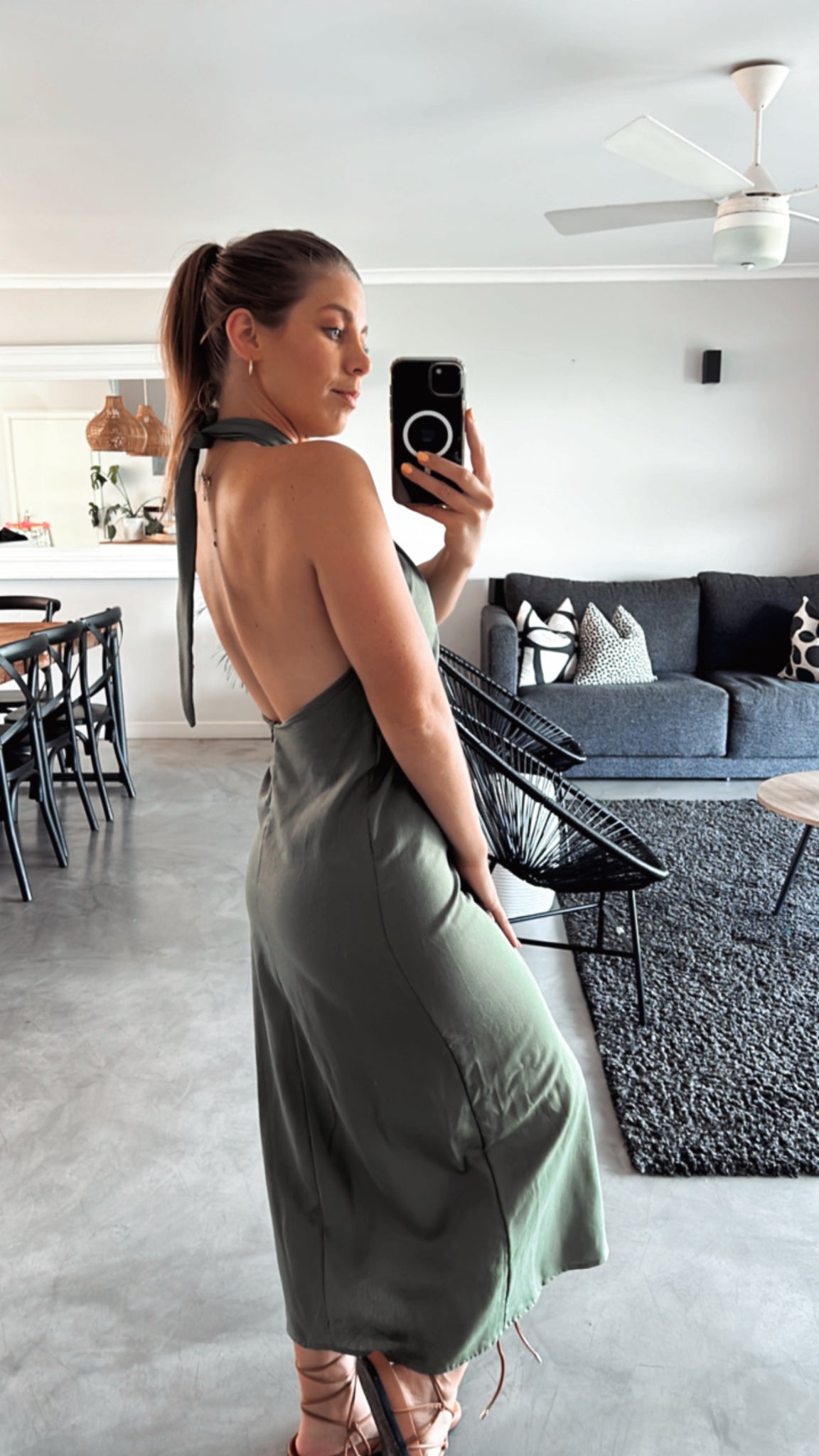 ARMY CROSS COLLAR DRESS