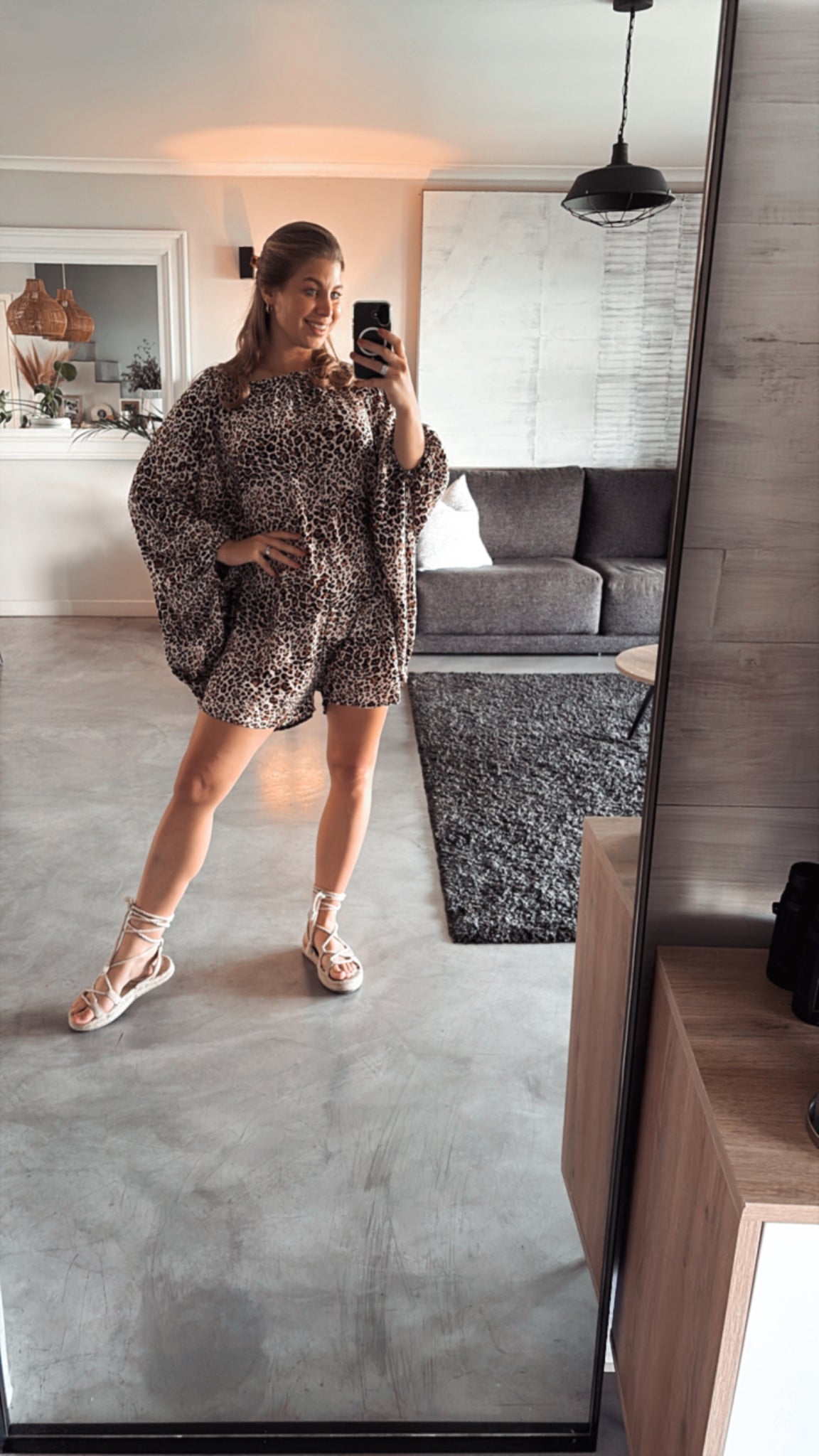 LEOPARD PRINT BLOOM PLAYSUIT