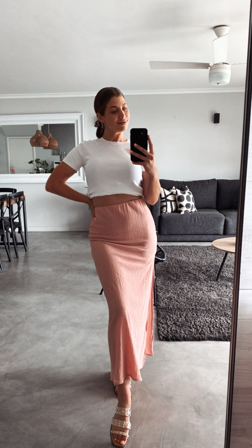 DUSTY PINK SKIRT