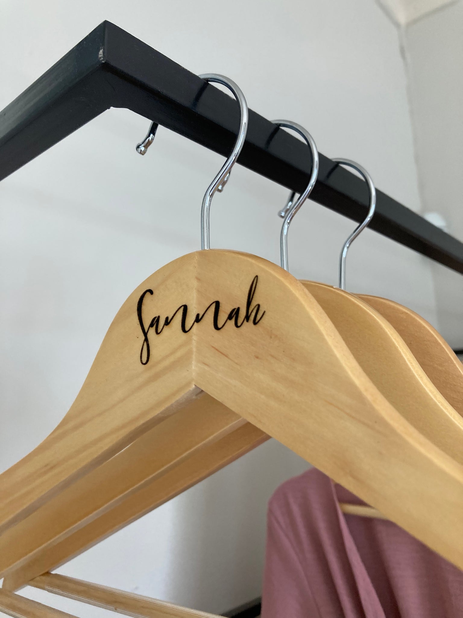 PERSONALIZED WOODEN HANGER