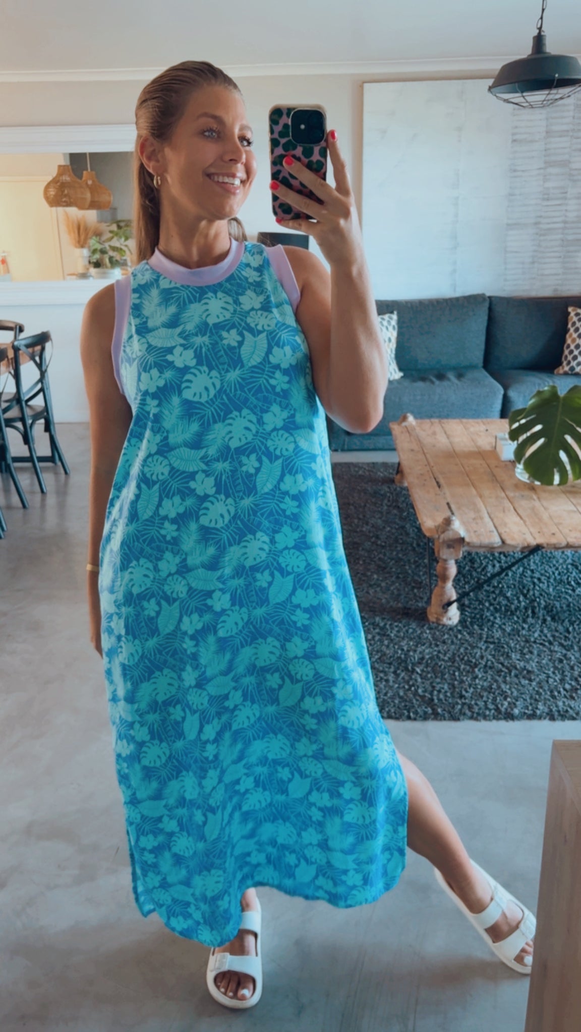 PALM COLOURBLOCK DRESS