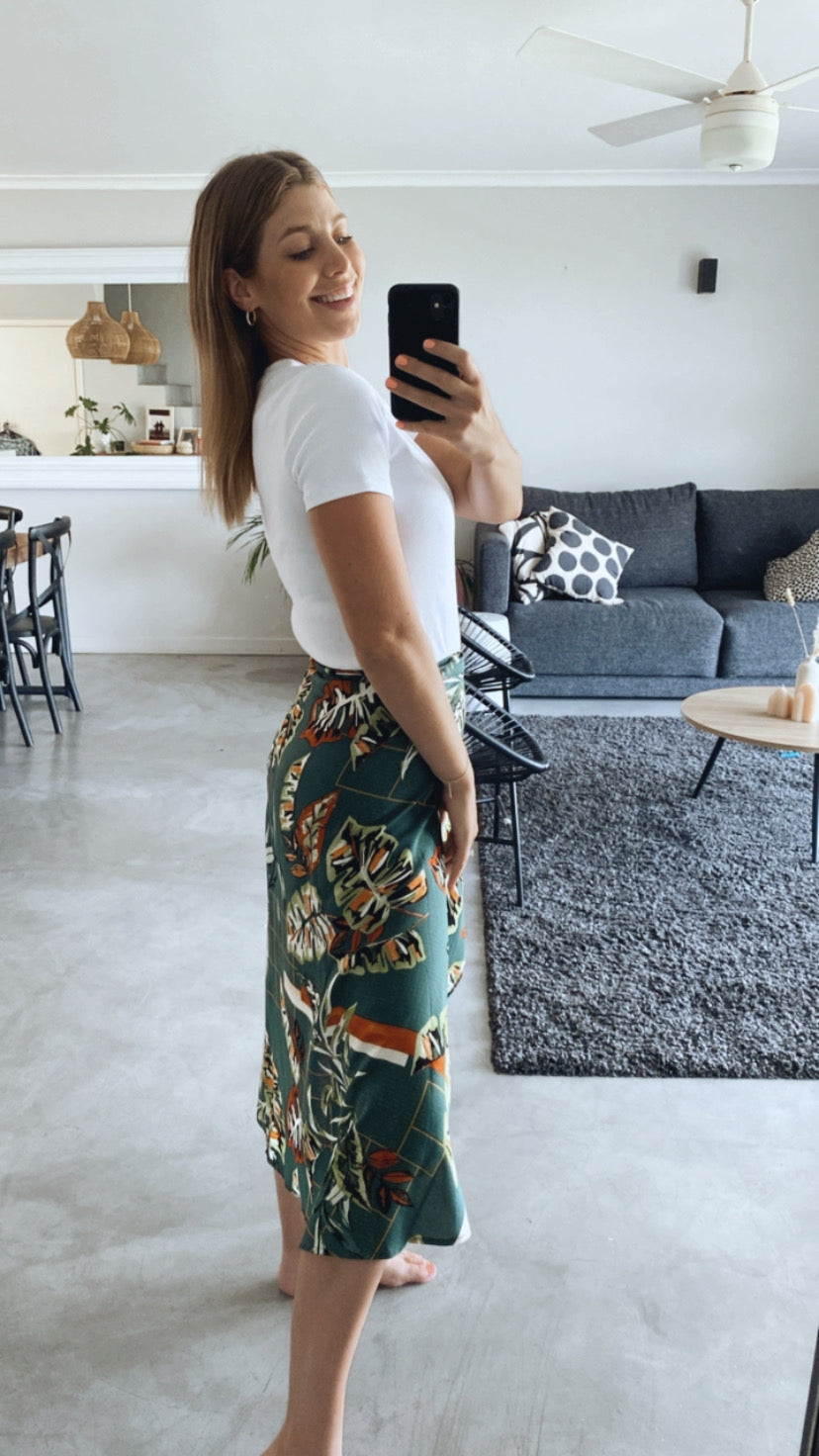 JUNGLE WRAP SKIRT