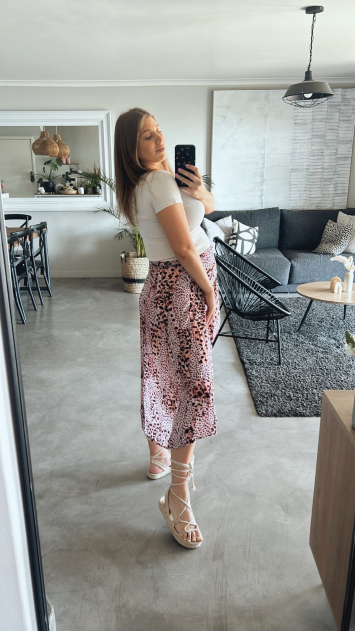 CHEETAH WRAP SKIRT