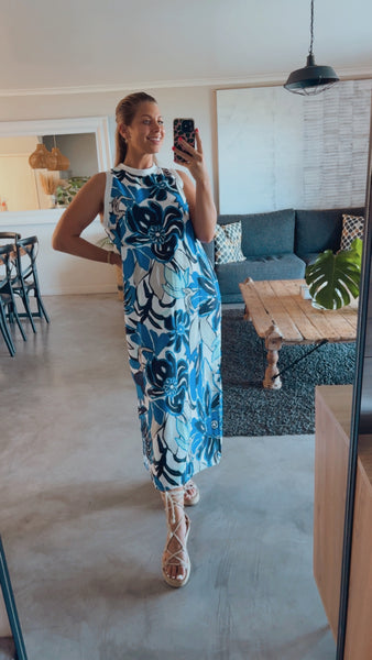 MIDNIGHT COLOURBLOCK DRESS