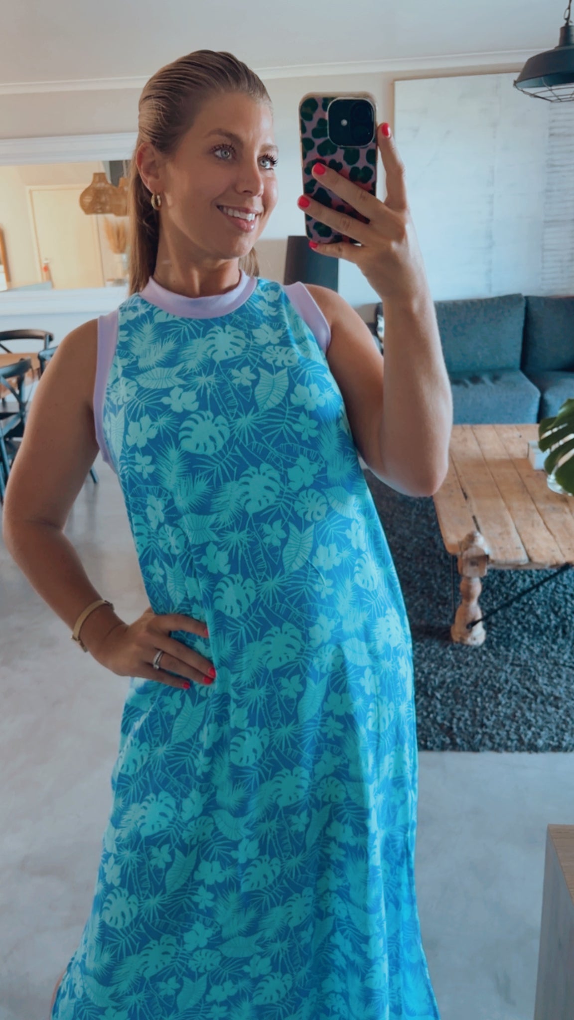 PALM COLOURBLOCK DRESS