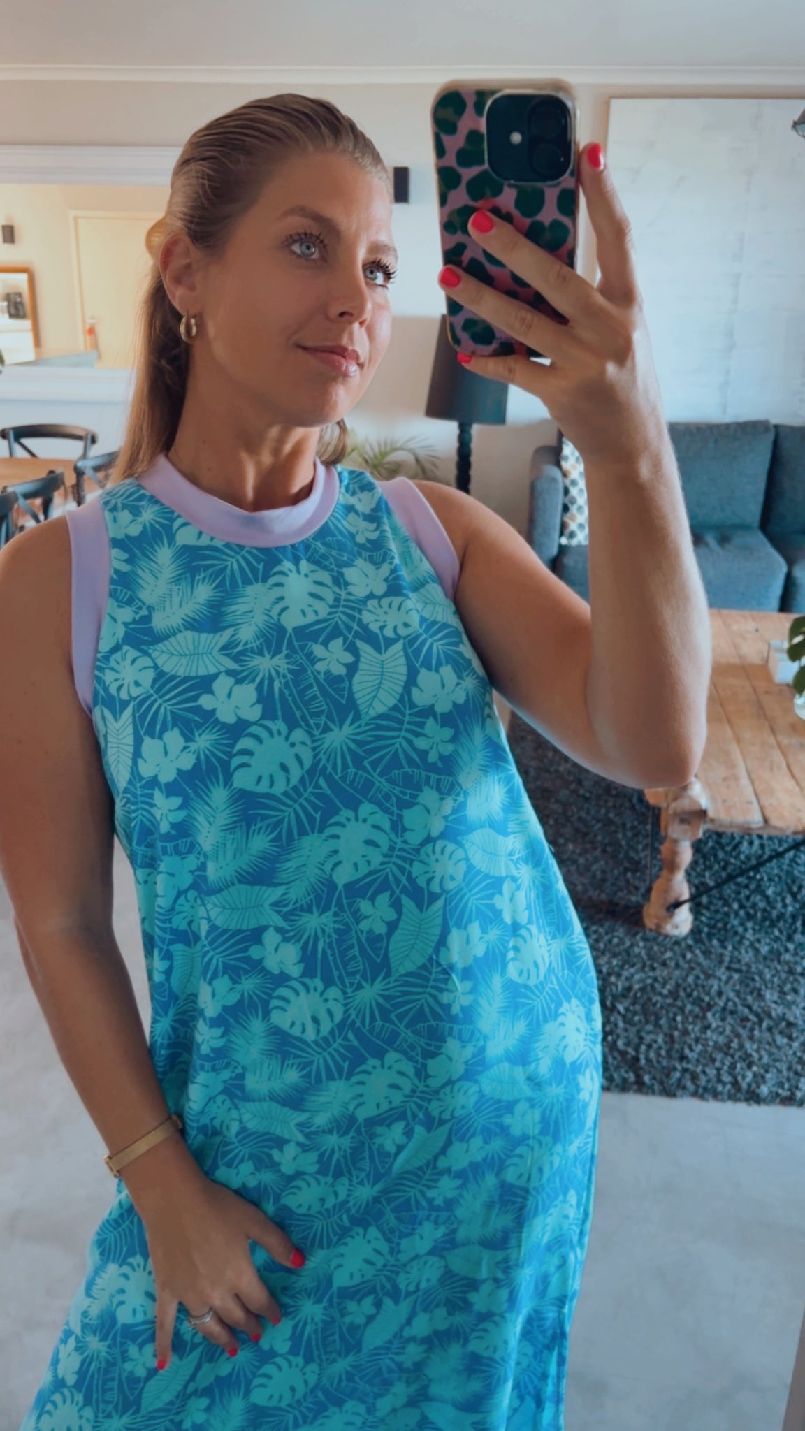 PALM COLOURBLOCK DRESS