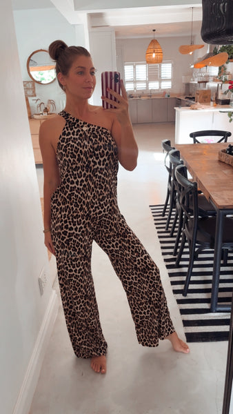SAHARA LEOPARD PLAYSUIT