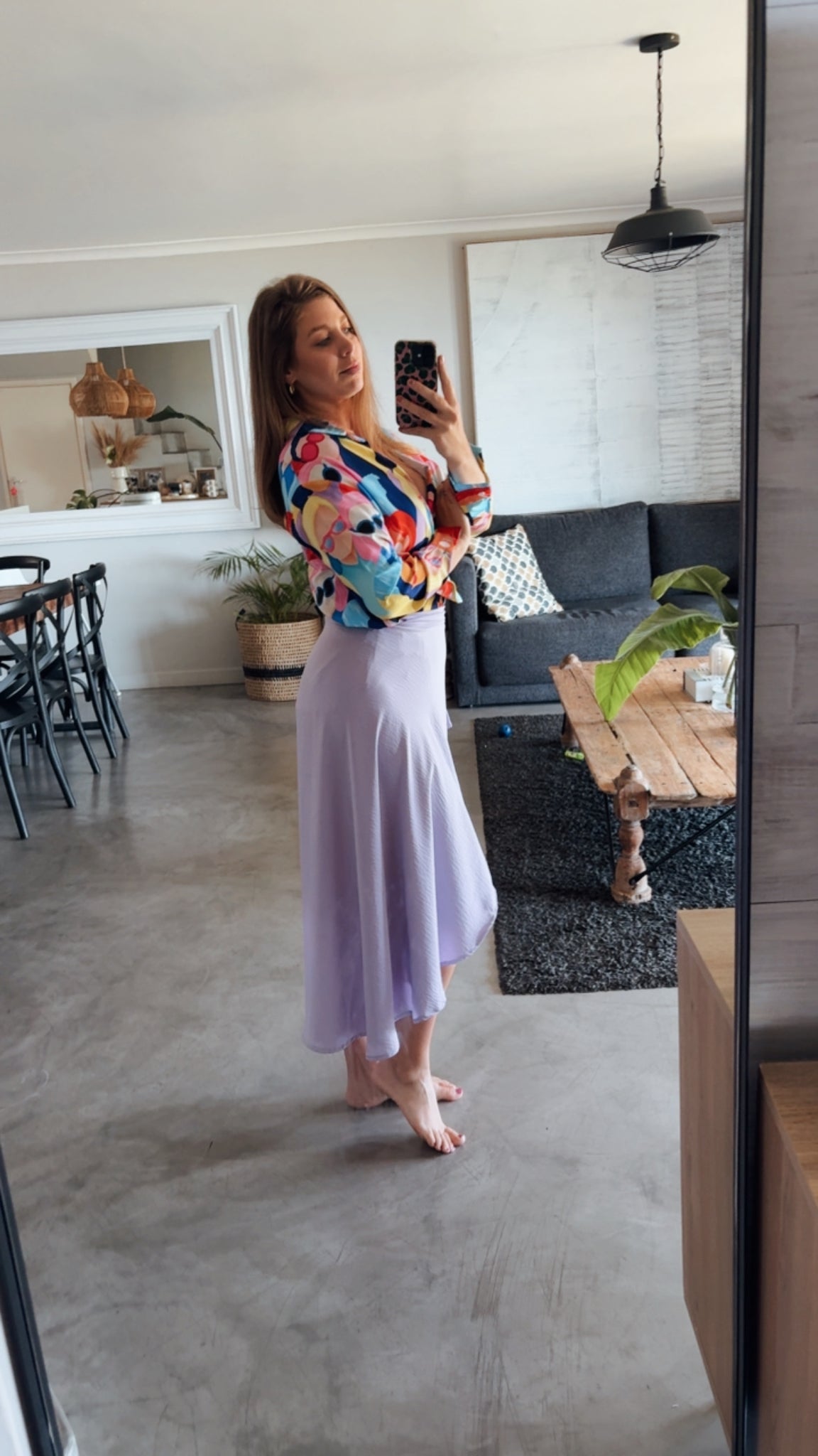 LILAC WRAP SKIRT