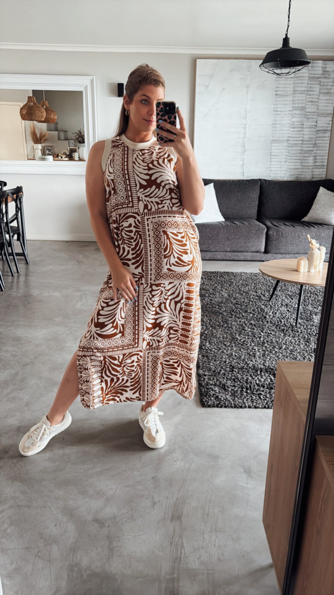 WICKER COLOURBLOCK DRESS