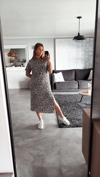 LEOPARD KNIT DRESS