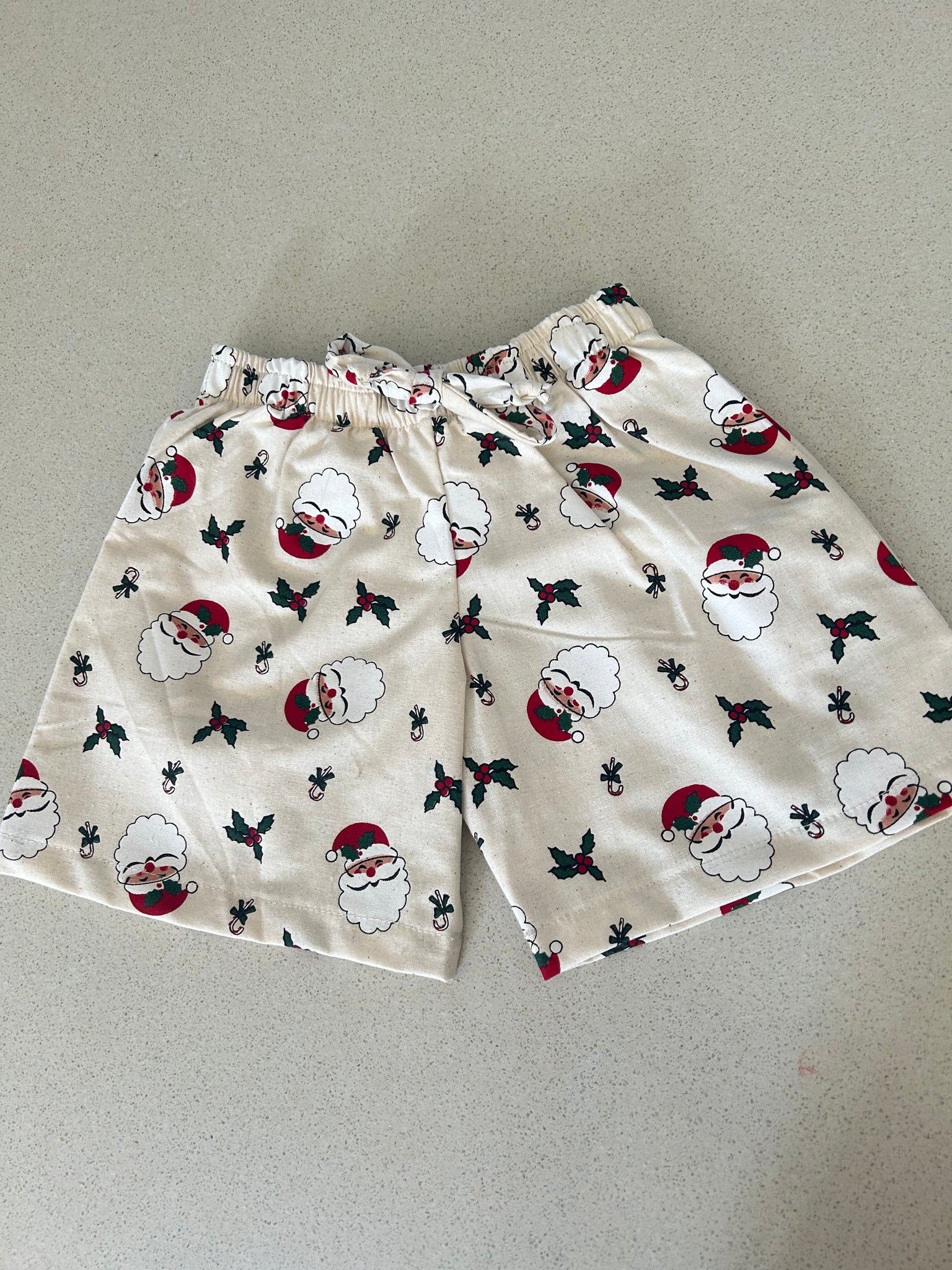 BABY BOY CHRISTMAS SHORTS - SANTA & MISTLETOE