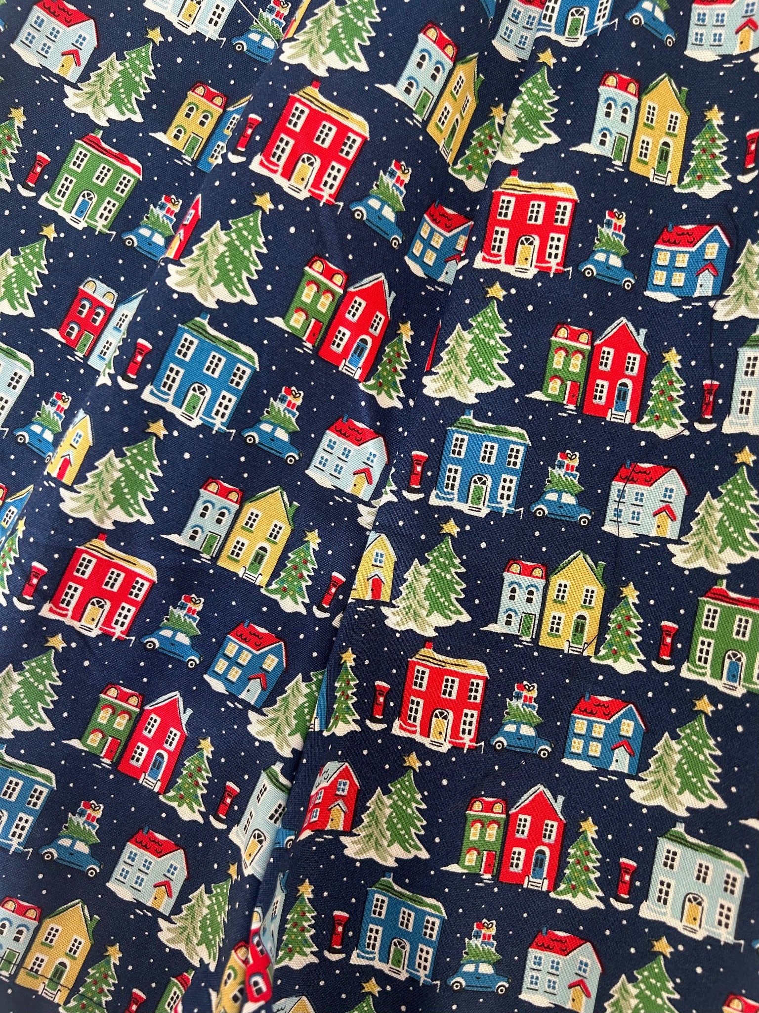 BABY GIRL CHRISTMAS PLAYSUIT - NAVY CITY